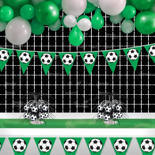 Miniatura 4 de Beistle Banderín de balón de fútbol, 10 pulgadas por 12 pies
