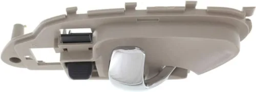 Miniatura 4 de KarParts360 Manija de puerta interior para Chevy K3500 Bisel beige con palanca cromada 1995-2000 con botón de bloqueo de puerta Recorte