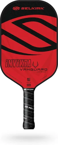 Miniatura 17 de Selkirk Sport Vanguard - Paleta híbrida de pickleball de fibra de carbono con núcleo de polipropileno X5, raquetas de pickleball 1.0 Rojo