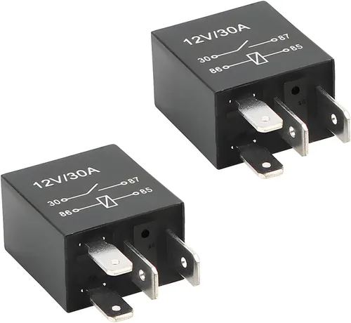 Miniatura 10 de Relé de Coche de 4 Pines 12V 30A, Relé de Arranque Impermeable Multiusos para Motor, Accesorios de Repuesto Eléctricos Automotrices Estándar