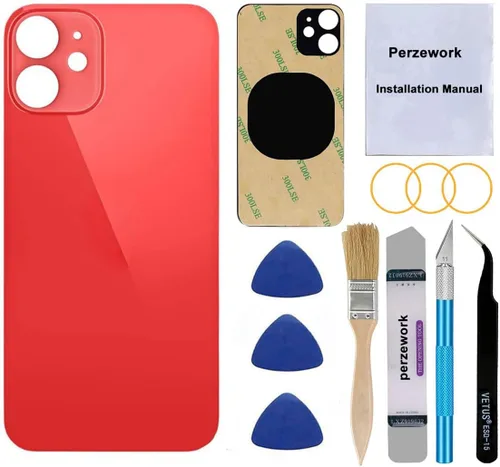 Miniatura 8 de Reemplazo de cristal trasero OEM para iPhone 12 mini 5.4 pulgadas (negro) con kit de herramientas de reparación