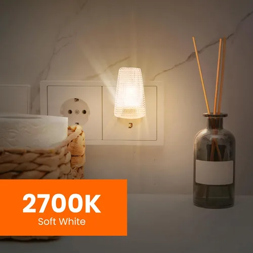 Miniatura 4 de Feit Electric BP7C7/827/LED/4 0.6W Equivalente a 7W 30 Lúmenes Base de Candelabro Cuatro Bombillas LED C7 de Luz Nocturna, 2.1" H x 0.9" D, 2700K