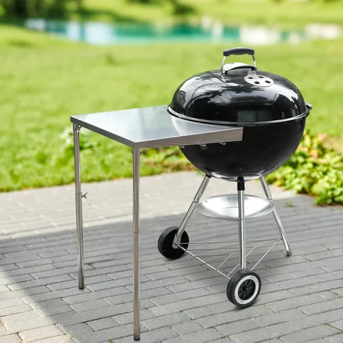 Miniatura 6 de Stanbroil Mesa de Trabajo de Acero Inoxidable se Ajusta a Todas las Parrillas de Carbón Tipo Kettle Weber de 18", 22" y Otras Parrillas de Carbón