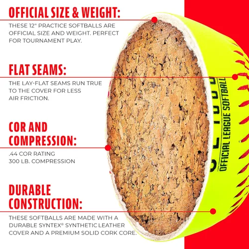 Miniatura 4 de Franklin Sports Practica Softballs
