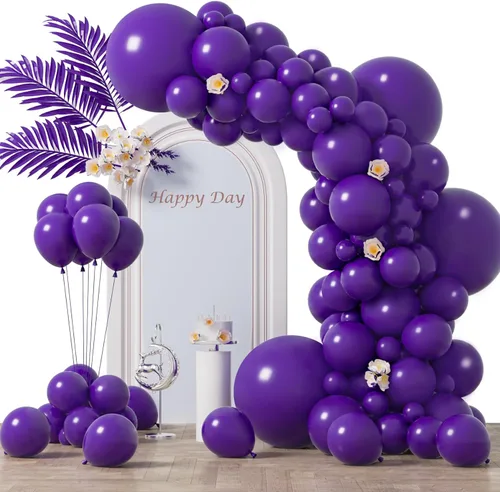 Miniatura 220 de Voircoloria - Globos azul bebé claro, paquete de 66 globos de 12 pulgadas de látex para fiestas para niños y niñas, para cumpleaños, baby shower, 16