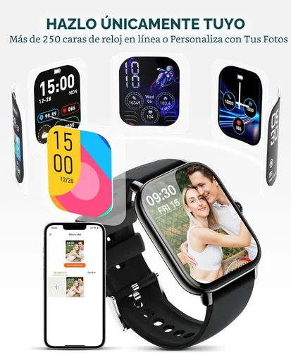 Miniatura 6 de Reloj inteligente para mujeres y hombres, contador de actividad/modo deportivo, resistente al agua IP68, 2025, IP68, con monitor de sueño, contador