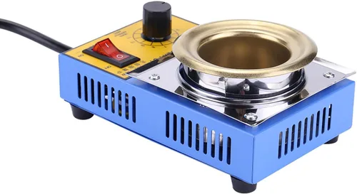 Miniatura 7 de Olla de soldadura de 150 W 1.969 in Baño de desoldadura 110V Placa de olla de soldadura 392.0-896.0 °F (enchufe de EE. UU.) para fundir plástico