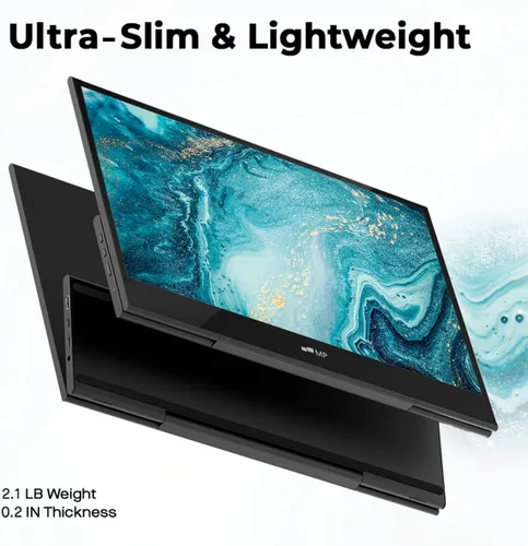 Miniatura 4 de Monitor portátil Mobile Pixels Glance, monitor FHD 1080P de 16 pulgadas, monitores de viaje con altavoces duales, ajuste de inclinación