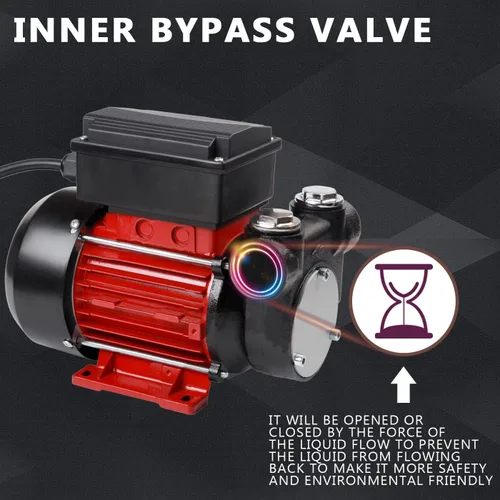 Miniatura 6 de Trupow Bomba extractora de transferencia de combustible eléctrico de autocebado para diesel, queroseno y aceite de 110V CA 15GPM