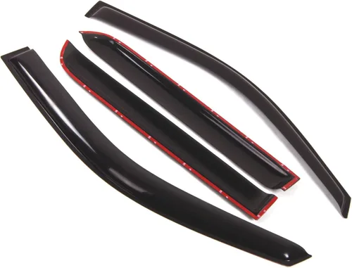 Miniatura 2 de Visor de ventana compatible con Cadillac Escalade 2007-2014, DGWV2-025, deflector de montaje exterior, protector de lluvia, humo oscuro, juego de 4