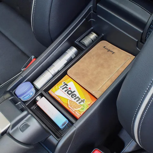 Miniatura 2 de TACORBO - Organizador de consola central compatible con accesorios Honda HRV 2023 2024 2025 2026, caja de almacenamiento secundaria