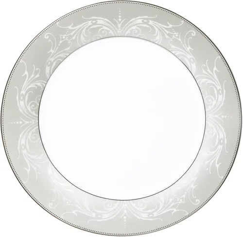Miniatura 6 de Juego de vajilla de porcelana con borde plateado de 57 piezas, servicio para 8-Olympia-Mix & Match
