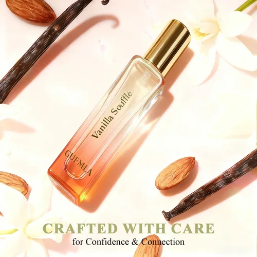 Miniatura 7 de Perfumes de feromonas para mujer, perfume de vainilla, perfume de larga duración para ella, aroma de soufflé de vainilla, tamaño de viaje 0.51 onzas
