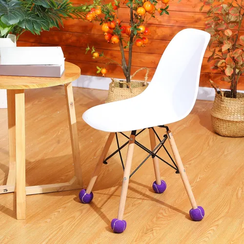 Miniatura 8 de Macarrie 16 pelotas de tenis precortadas para sillas, sillas de pelota de tenis, cubiertas de pies para patas de muebles para aula, protección