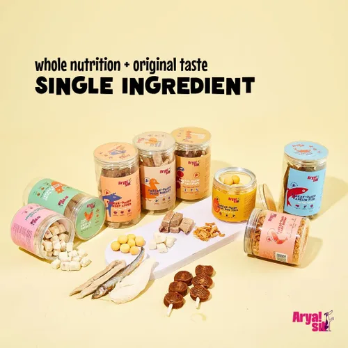 Miniatura 4 de Arya Sit! - Golosinas y complemento alimenticio liofilizadas de un solo ingrediente para perros (yema de huevo)