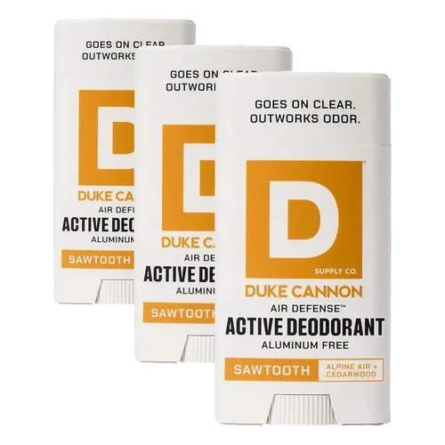 Miniatura 23 de Duke Cannon Midnight Swim - Desodorante sin aluminio para hombres - Air Defense, aroma de sándalo + lavanda, 3 oz - de larga duración, deslizamiento