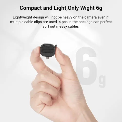 Miniatura 6 de SmallRig Abrazadera de cámara (4 piezas) para cable HDMI/SDI/Micrófono, Soporte de montaje de bloqueo de cable de cámara DSLR 0.079-0.276 in