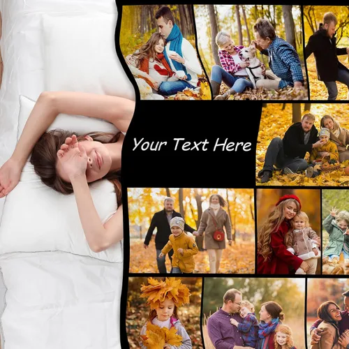 Miniatura 6 de Manta personalizada con fotos, texto, Manta Personalizada con imagen para adultos, niños, papá, mamá, abuelo, abuela, para cumpleaños, Navidad, San