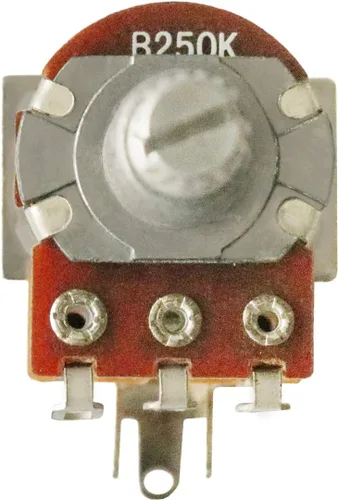 Miniatura 2 de Push Pull Pot DPDT - Potenciómetro de bajo de guitarra conmutada, tono de volumen, interruptor de control de eje dividido, 0.71 pulgadas