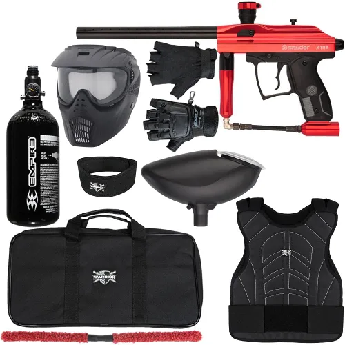 Miniatura 6 de Action Village Kingman Spyder Xtra Level 1 Kit de pistola de paintball Púrpura brillante