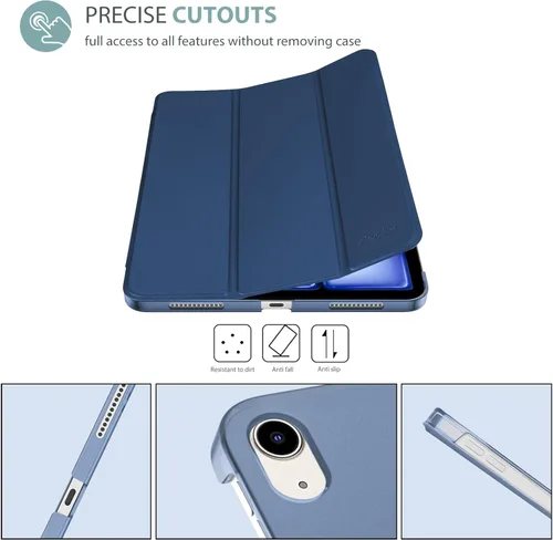 Miniatura 6 de ProCase Funda inteligente para iPad Air de 11 pulgadas M3 M2 2025 2024/10.9 Air 5ª 4ª Generación 2022 2020, Funda protectora para Air 5 4 - Azul