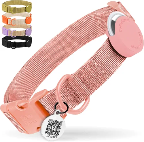 Miniatura 16 de CollarDirect Airtag - Collar de perro reflectante de nailon y neopreno para Apple Air Tag para perros grandes, medianos y pequeños
