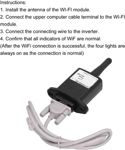 Miniatura 5 de Inversor solar de WiFi, interfaz de comunicación RS232, componentes electrónicos de supervisión remota estable