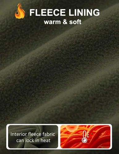 Miniatura 4 de TACVASEN Chaqueta ligera Softshell para hombre, con forro polar, rompevientos, impermeable, para senderismo táctico