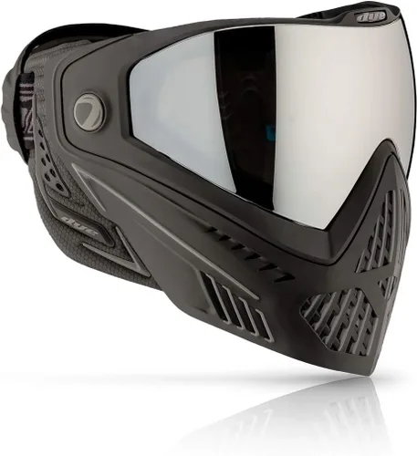 Miniatura 9 de Dye i5 Gafas de paintball – Lente térmica antivaho – Correa GSR Pro, orejas formadas por compresión – Protección facial profesional Ónix/Oro 2020