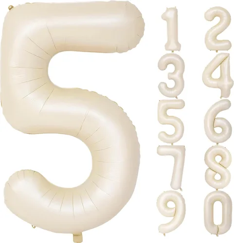 Miniatura 162 de SINBEE Globo dorado del número 10, papel de aluminio Mylar de 40 pulgadas, decoración de fiesta reutilizable para cumpleaños, aniversario, Oro