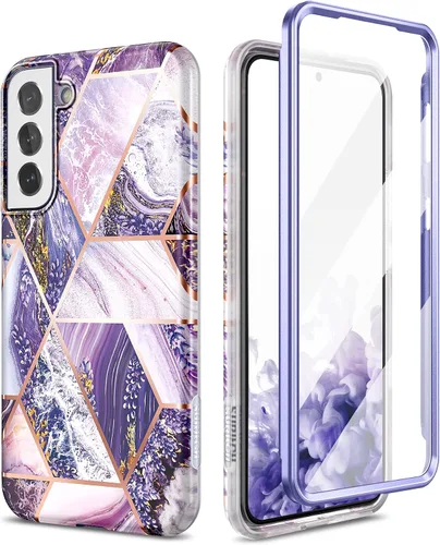 Miniatura 8 de SURITCH Funda para Samsung Galaxy S22 Plus, [protector de pantalla integrado] Protección de cuerpo completo a prueba de golpes, resistente, delgada