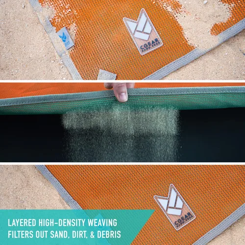 Miniatura 5 de CGEAR Alfombra Original para Exteriores Sin Arena Estera de Camping - Material Resistente al Agua y Anti-Decoloración - Grado Militar - Diseño