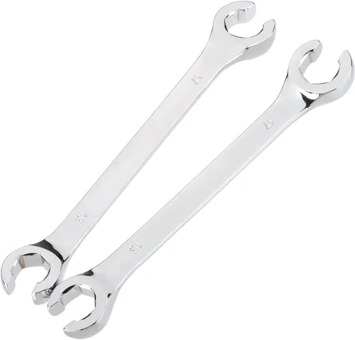 Miniatura 10 de Utoolmart Llave de tuerca de destello, 0.945 in x 1.063 in, doble extremo abierto, acero de alto carbono chapado en cromo espejo, para mantenimiento