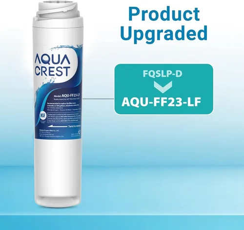 Miniatura 2 de AQUACREST FQSLF Filtro de agua para debajo del fregadero, repuesto para GE FQSLF, FQSVF y GXSV65R, GQSV65R, GXSV65F, GQSV65F, GXSL55R System