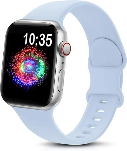 Miniatura 34 de TreasureMax - Correa deportiva compatible con Apple Watch de 38, 40, 41, 42, 44, 45, 46 y 49 mm, correa de silicona suave compatible con Apple Watch