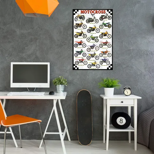 Miniatura 3 de Póster de motocross de 36 x 24 pulgadas por EuroGraphics 2450-1020