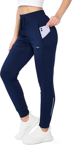 Miniatura 3 de MELOO Pantalones con forro polar para mujer pantalones deportivos resistentes al agua cintura alta pantalones térmicos para invierno senderismo