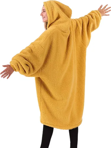 Miniatura 12 de THE COMFY Teddy Bear From Shark Tank Patented Zipper Oversized Sherpa Wearable Blanket Hoodie Gift for Women & Men