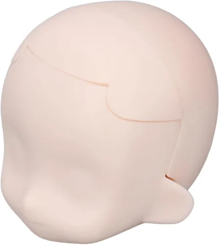 Cabeza de muñeca en blanco, cabeza de muñeca articulada de silicona de repuesto, exquisita para muñeca articulada de bola de 1/12 (súper blanco)
