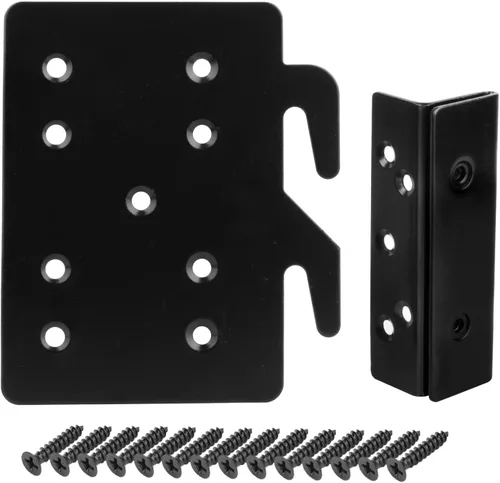 Miniatura 5 de GBGS 4 juegos de accesorios para marco de cama, 5 x 4-1/4 pulgadas, 0.079 in de grosor, soportes de repuesto para riel de cama 5" x 4-1/4", 3/32