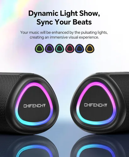 Miniatura 3 de Altavoz Bluetooth portátil Esenciales para la playa: potente sonido cristalino/luz dinámica/IPX5 impermeable/reproducción durante todo el día/BT