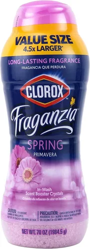Miniatura 25 de Clorox Fraganzia Cristales Potenciadores de Aroma para Ropa con Fragancia Cielo Matutino - Perlas Aromáticas Perfumadas para el Lavado que Dejan