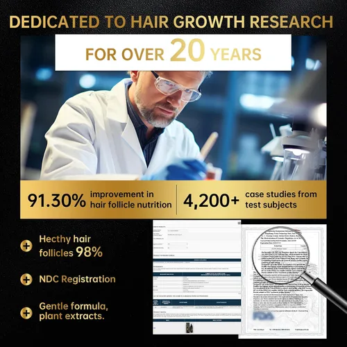 Miniatura 9 de Solución tópica de minoxidil USP 5% para hombres y mujeres - Tratamiento de crecimiento capilar OTC, fármaco monográfico de la FDA, fórmula no grasa