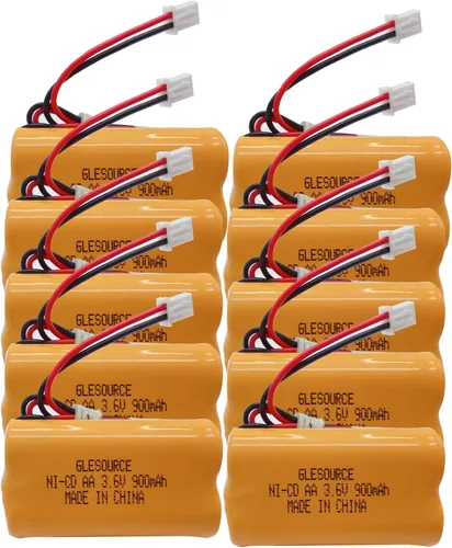 Miniatura 8 de Batería de emergencia de 3.6V 900mAh Ni-CD AA, batería de repuesto para Exitronix 10010037, Max Power B2-0031 MH468886, Unitech LEDR-1 6200RP