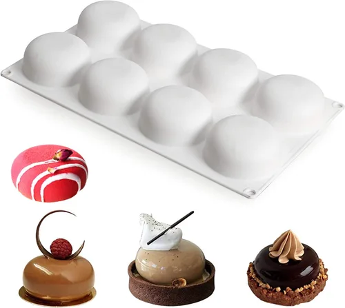Miniatura 30 de OCPO KITCHEN Moldes de silicona para hornear pasteles de mousse, molde de postre francés para pastelería, chocolate, cupcake, molde de helado, molde