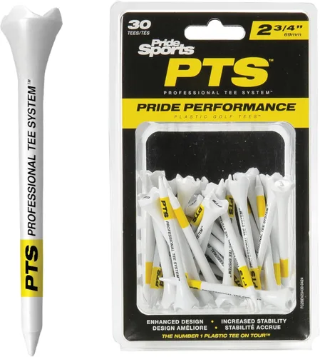 Miniatura 10 de PrideSports PTS Camisetas de golf de plástico Combo 50 pack - 40 de 2-3/4” y 10 de 1-1/2” La camiseta de plástico #1 en el tour La camiseta