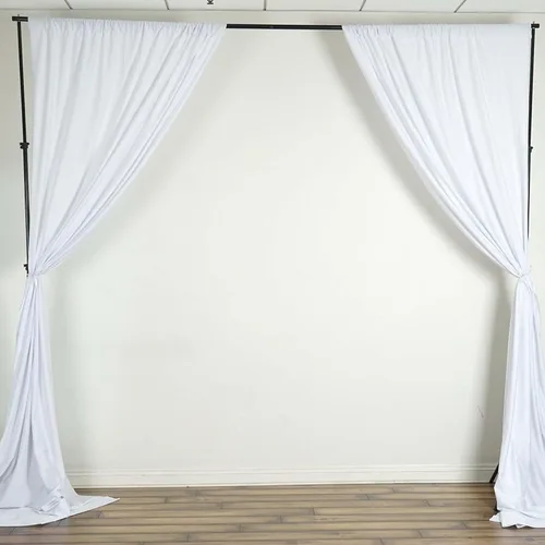 Miniatura 28 de Efavormart - Paquete de 2 cortinas de fondo ignífugo de amatista violeta de 10 x 10 pies, resistentes y sin arrugas, para eventos teatrales y galas