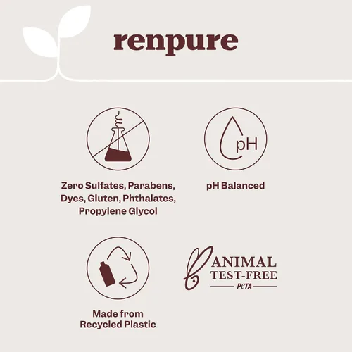 Miniatura 5 de Renpure Champú nutritivo de crema de coco, 32 onzas