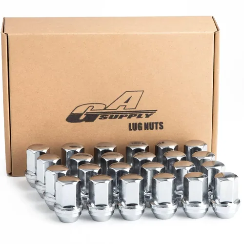 Miniatura 15 de GAsupply M12x1.25 Tuercas de rueda, 20 piezas estilo OEM de fábrica con asiento magnético de 12 mm x 1.25, tuercas de rueda hexagonales de 13/16" 21