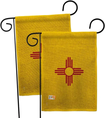 Miniatura 6 de New Mexico Garden Flags 2pcs Pack Americana States USA American Territories Republic Country Particular Area Small Decorative Gift Yard House Banner